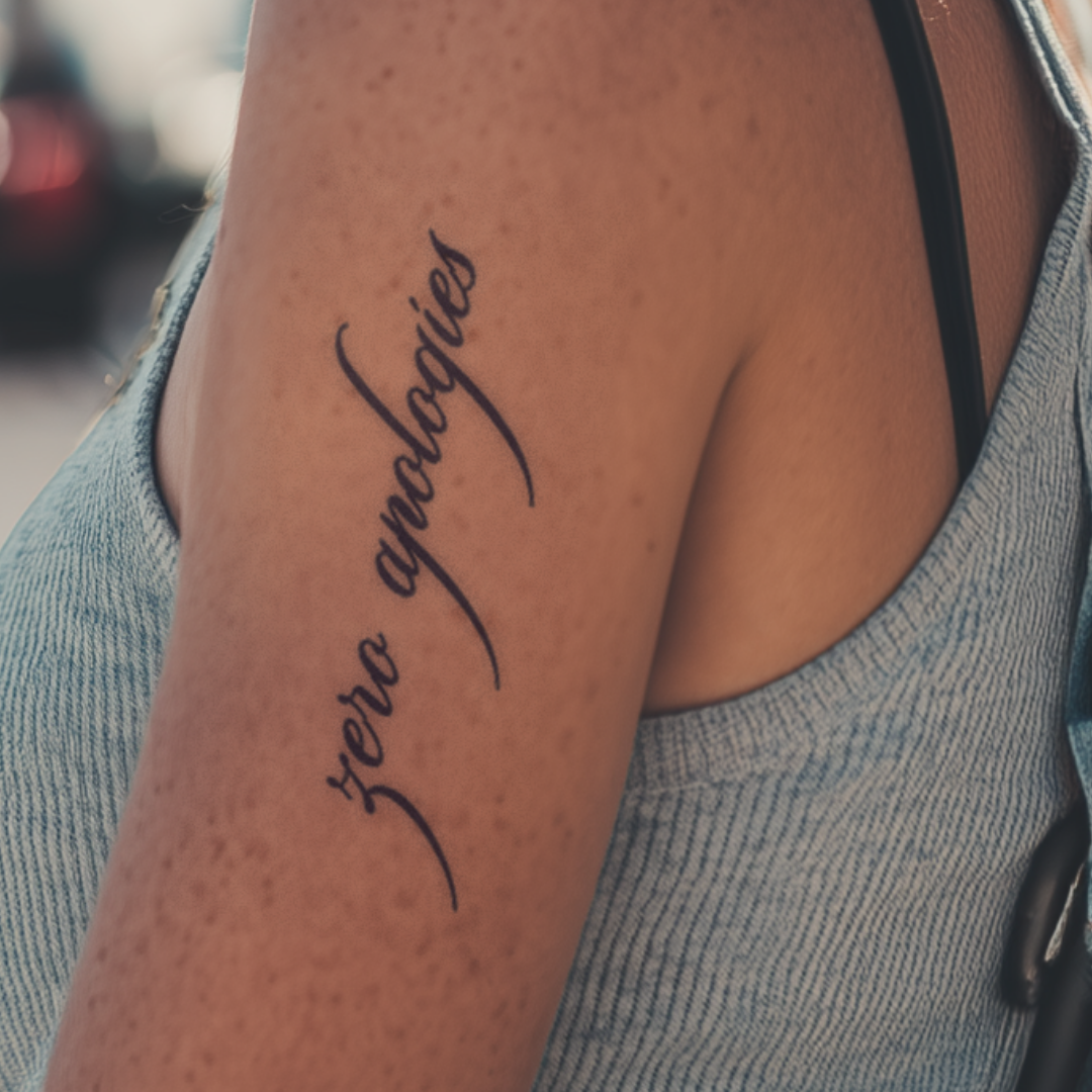 Zero apologies Tattoo