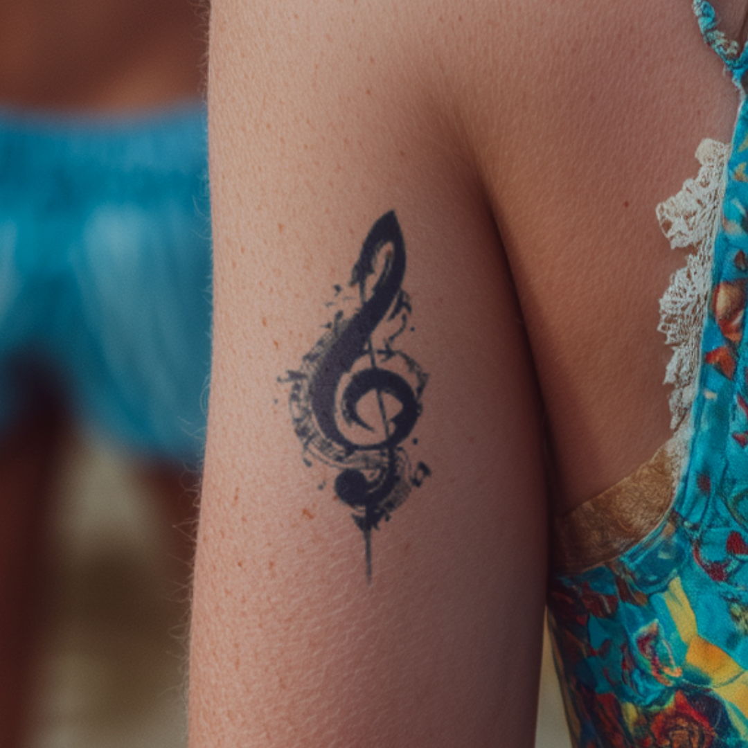 Violinschlüssel Tattoo
