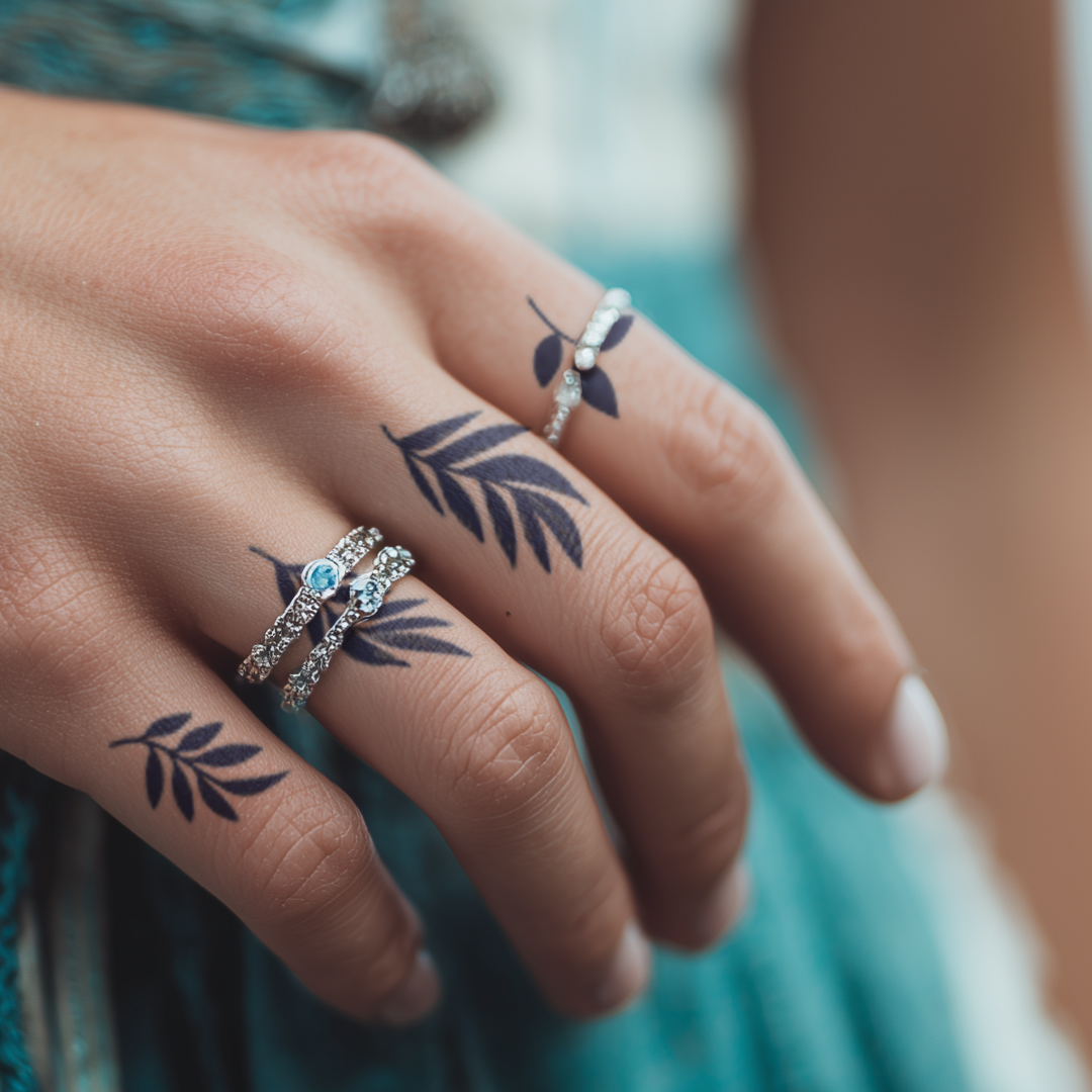 Blattwerk Set Tattoo