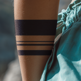 Contrast Lines Tattoo