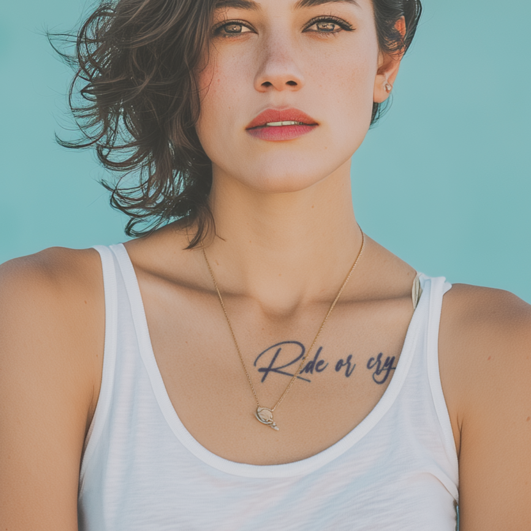 Ride or cry  Tattoo