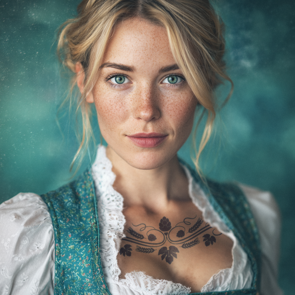 Hopfen & Getreide Ornament Tattoo