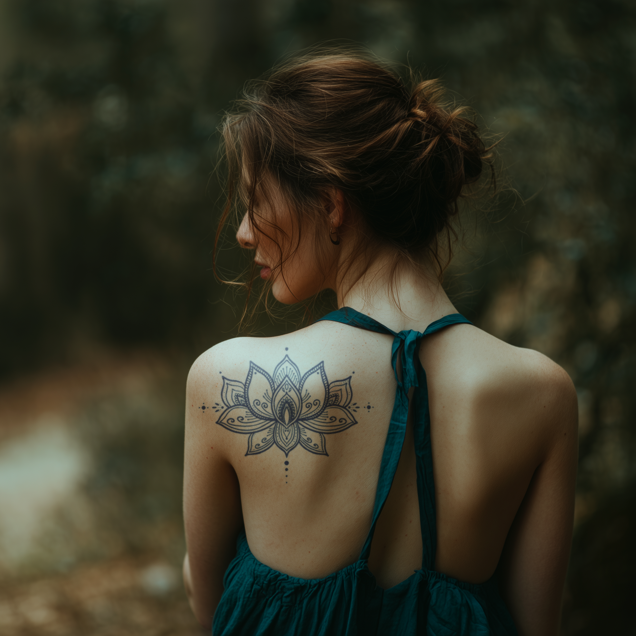 Lotusblume Mandala Tattoo