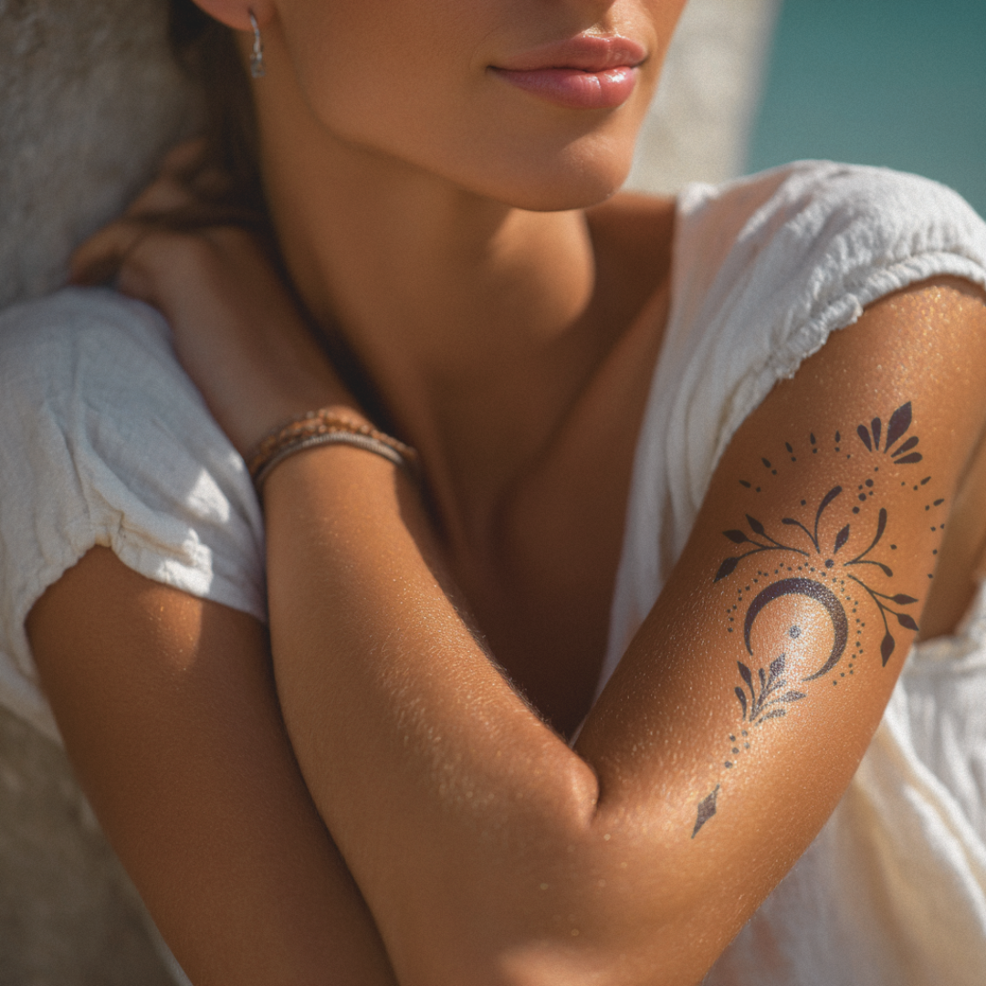 Moon Geometry Tattoo