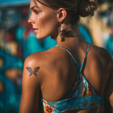 Psychedelic Butterfly Tattoo