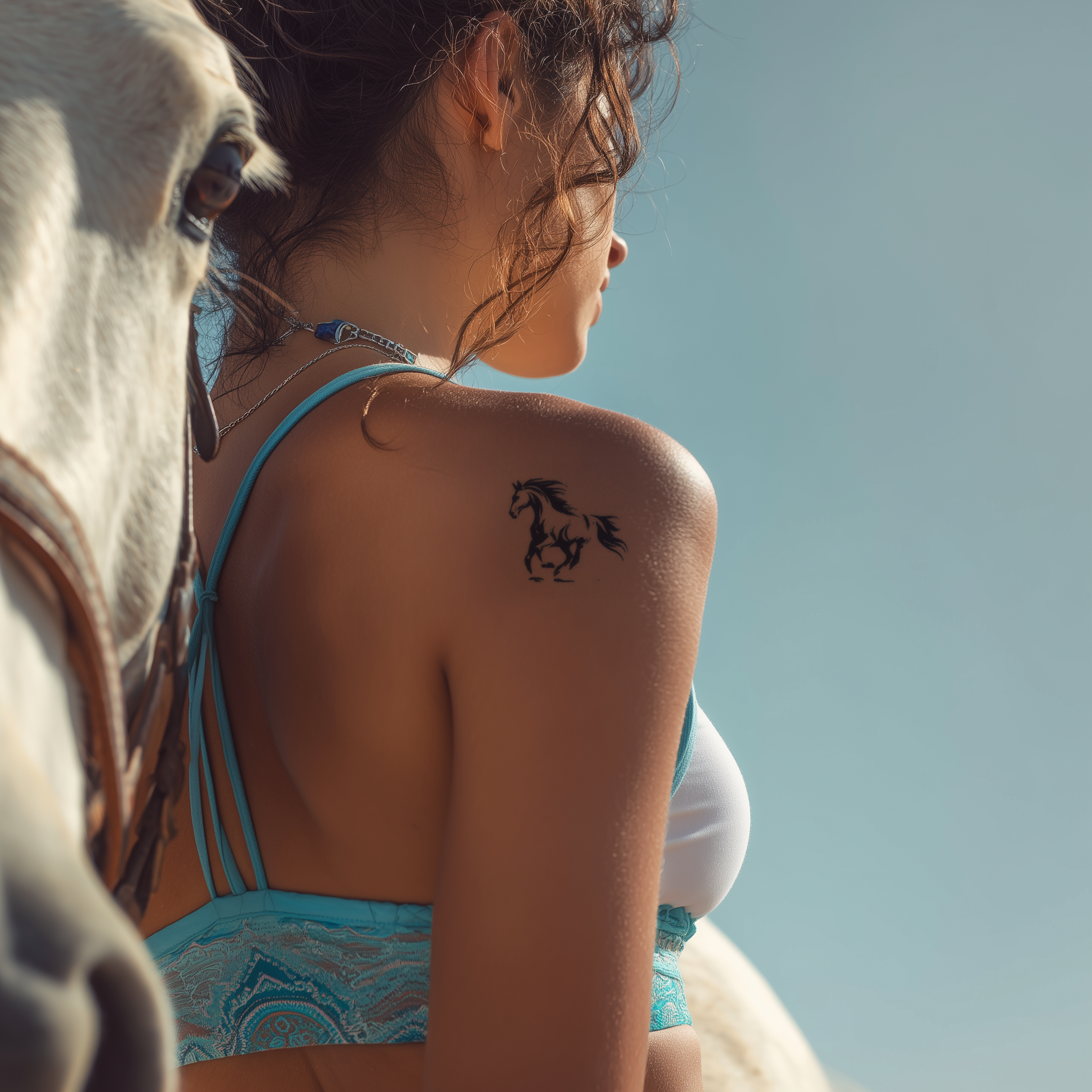 Galoppierender Hengst Tattoo