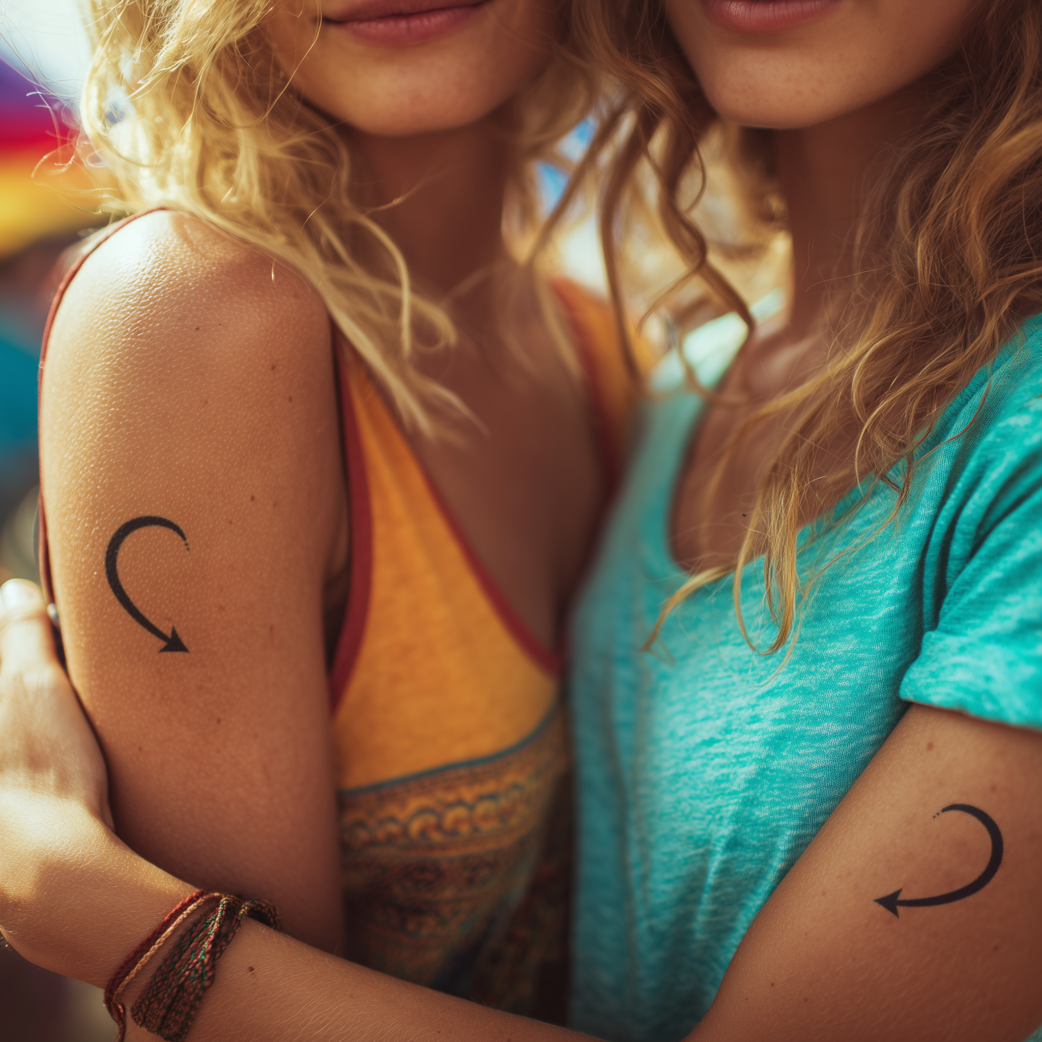 Two Hearts, One Goal Tattoo