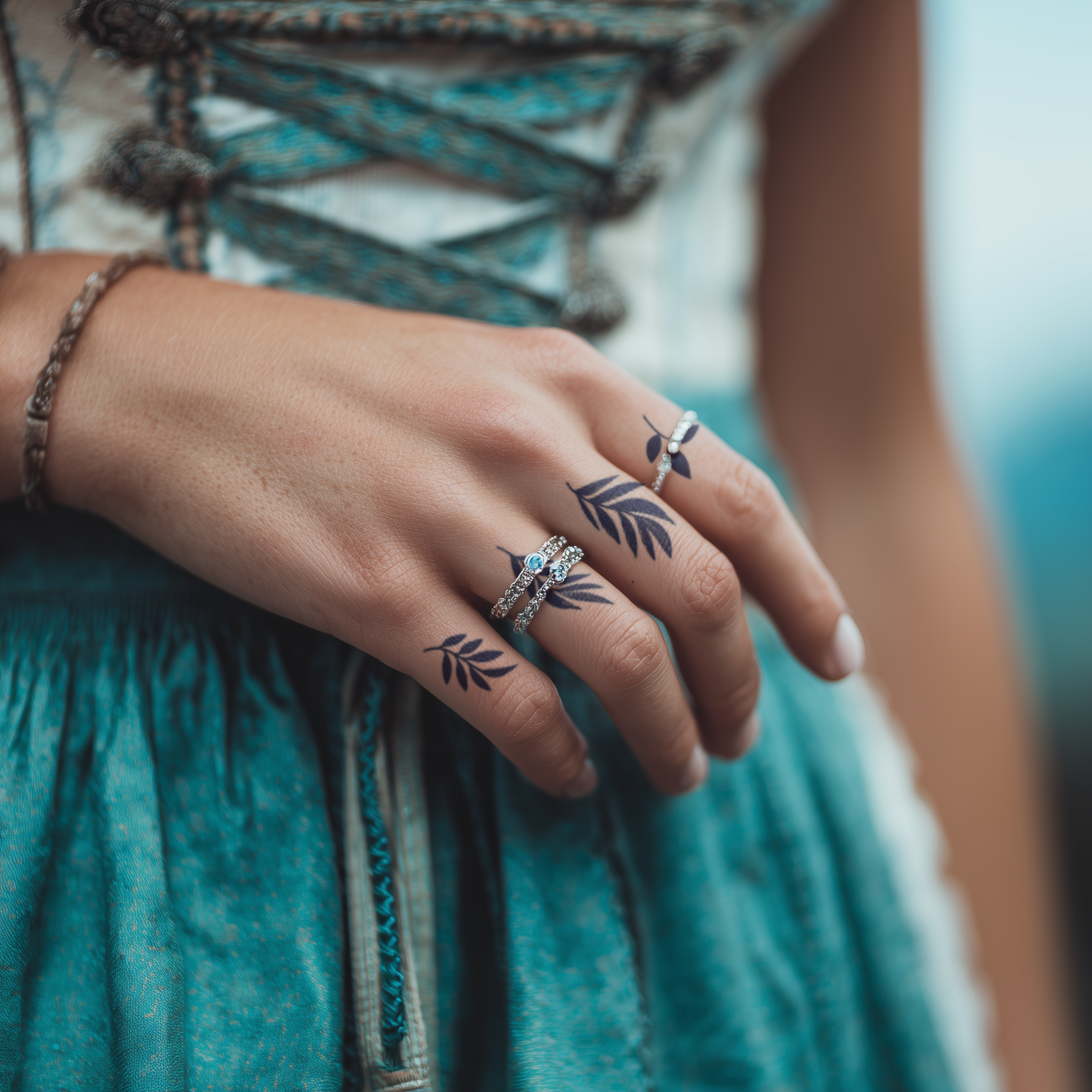 Blattwerk Set Tattoo