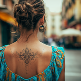 Geometric Lotus Tattoo