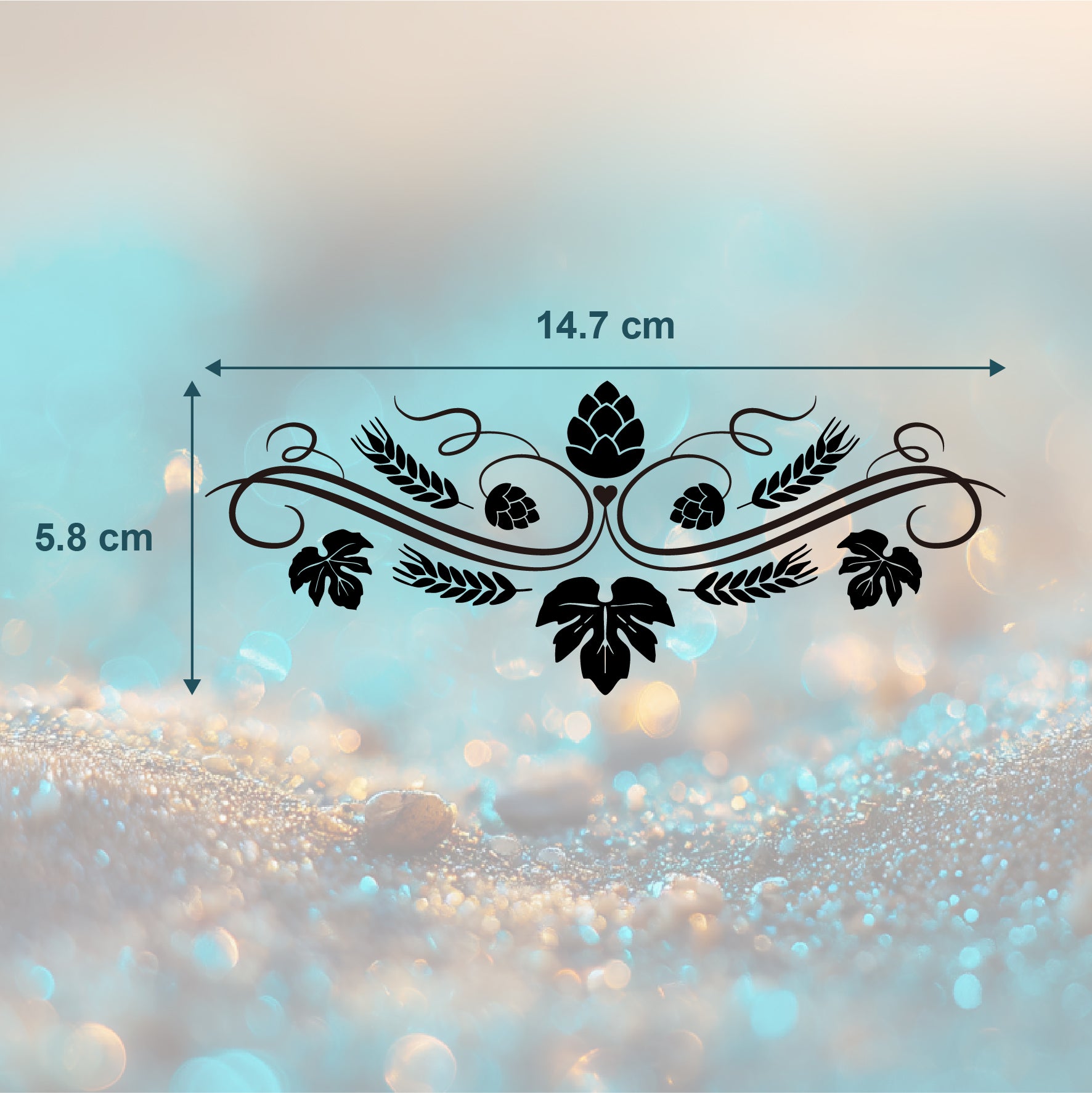 Hopfen & Getreide Ornament Tattoo