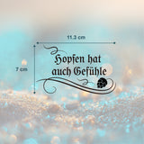 Hopfen hat auch Gefühle Tattoo