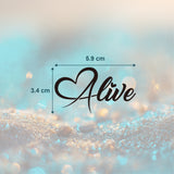 Alive Heart Tattoo