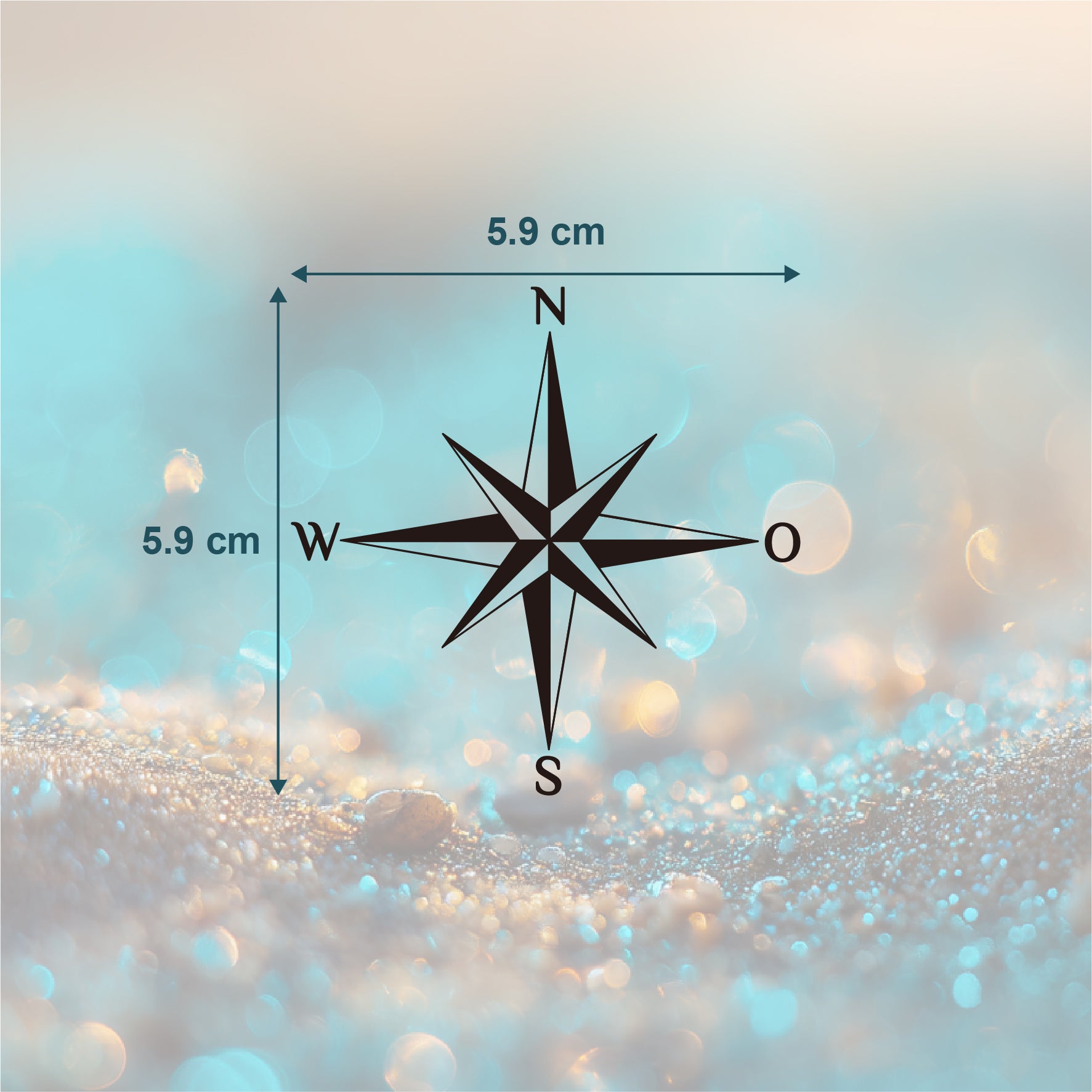 Einfacher Kompass Tattoo