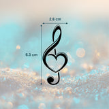 Herz Notenschlüssel Tattoo