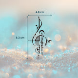 Abstrakter Notenschlüssel Tattoo