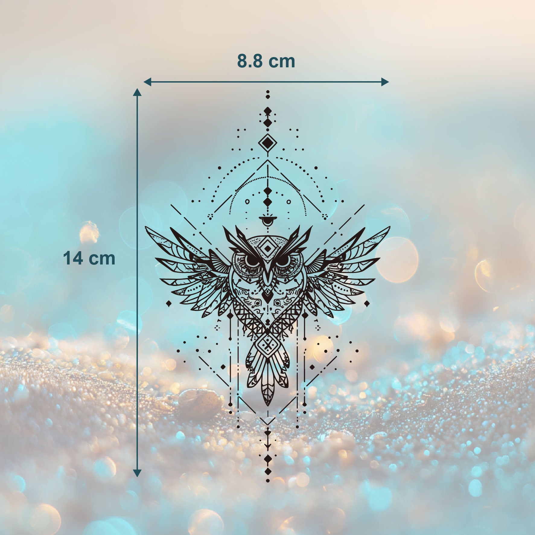 Geometric Owl Tattoo