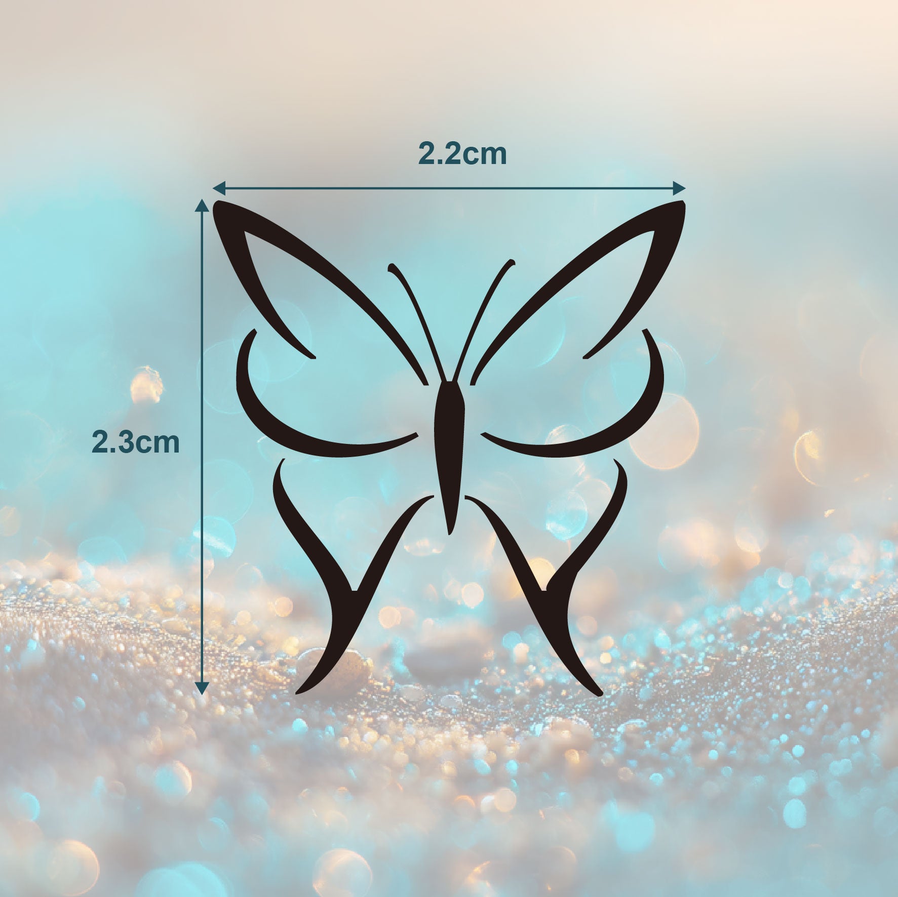 Verspielter Schmetterling Tattoo