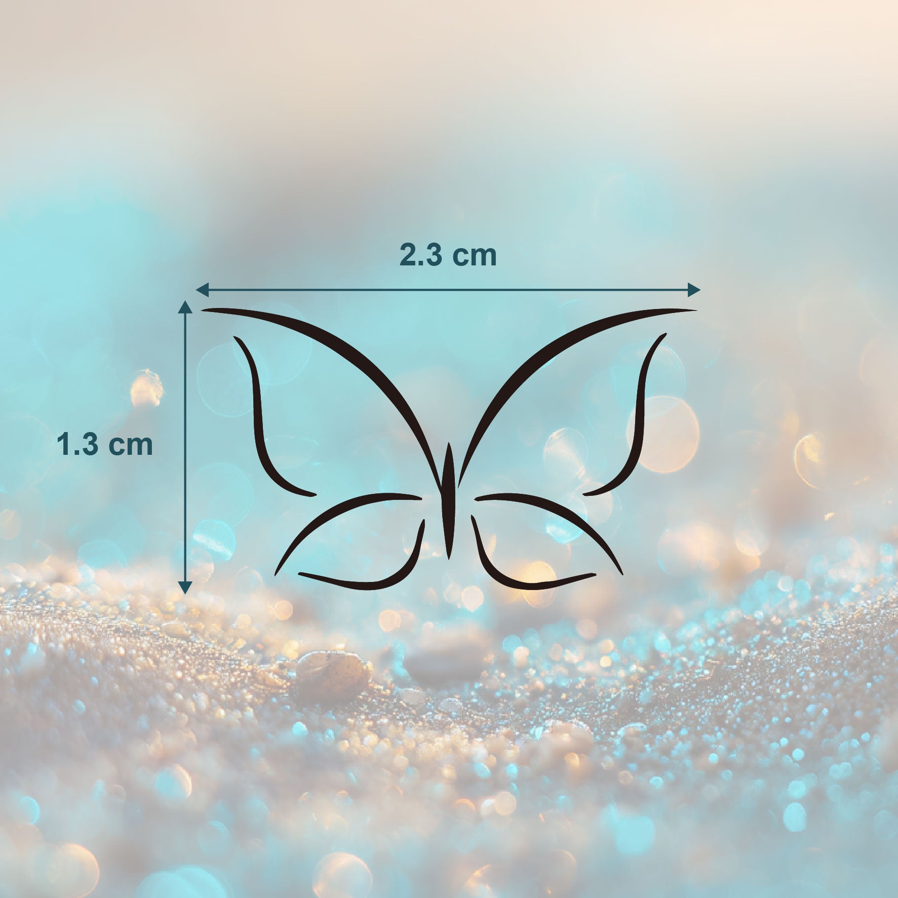 Minimalistischer Schmetterling Tattoo