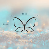 Minimalistischer Schmetterling Tattoo