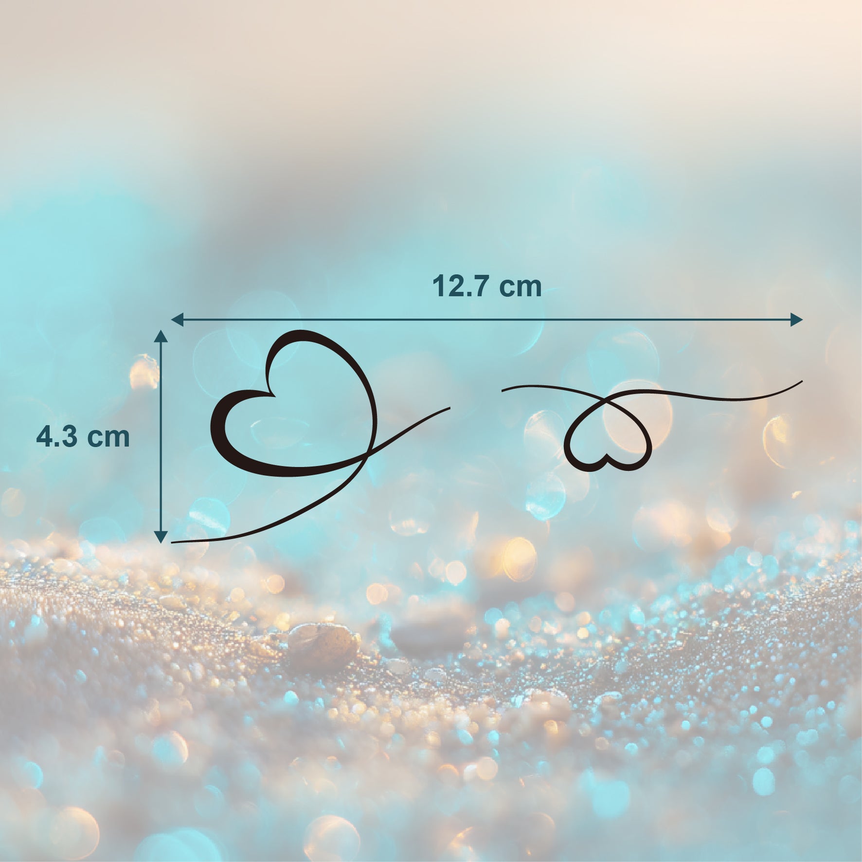 Verbundene Herzen Tattoo