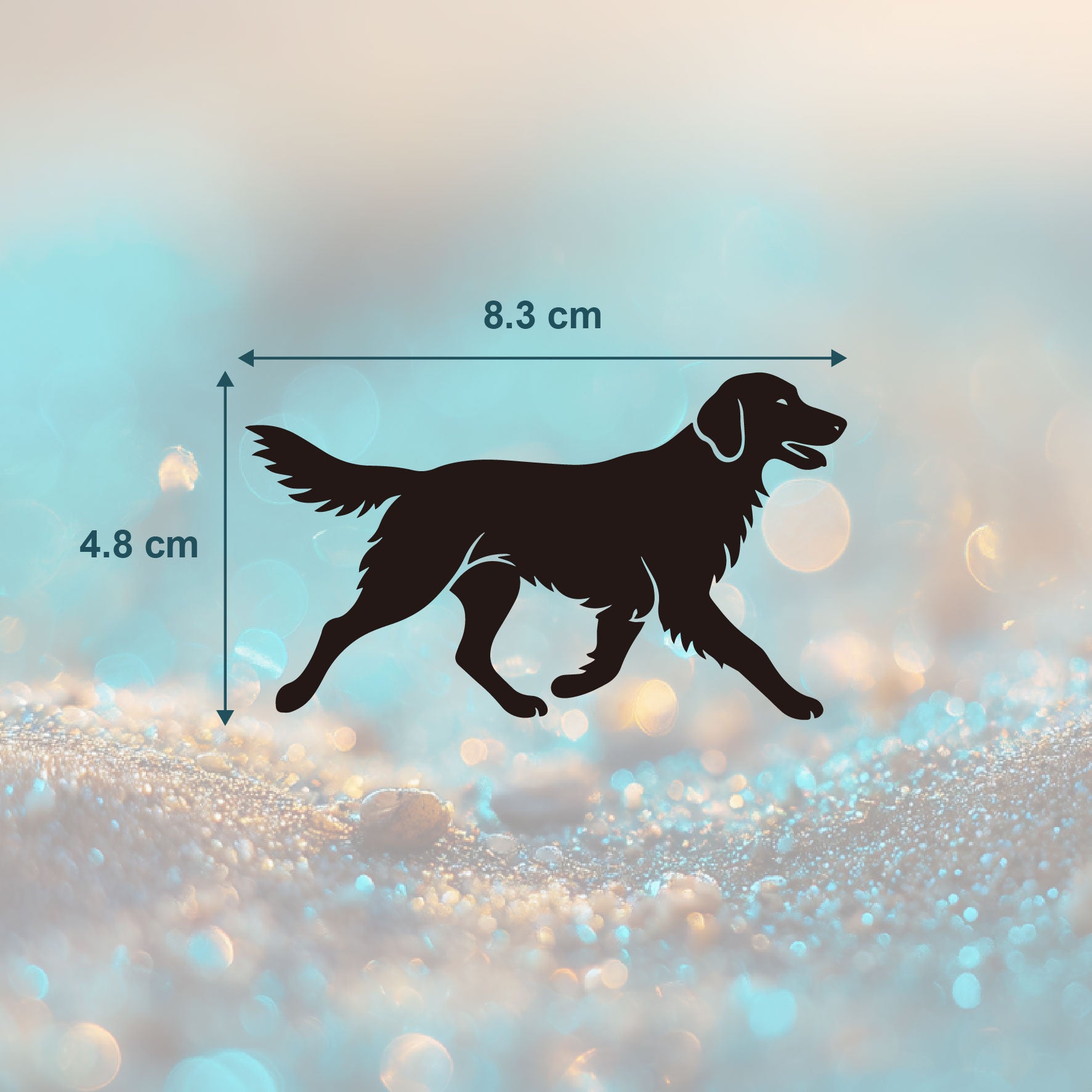 Running Flatcoated Retriever Tattoo