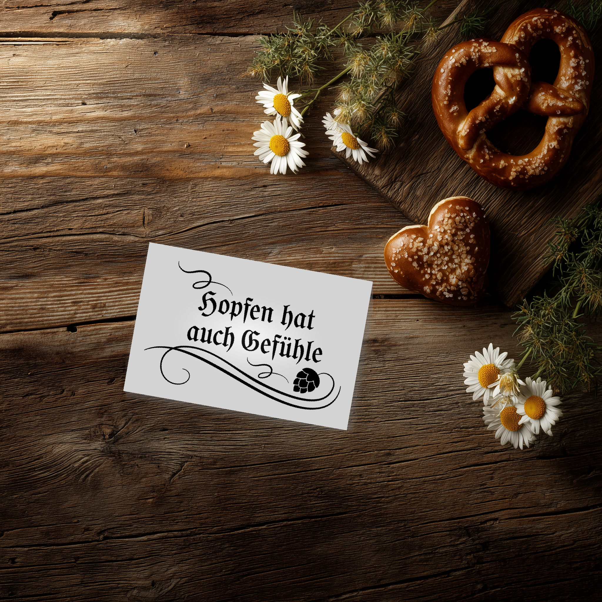 Hopfen hat auch Gefühle Tattoo