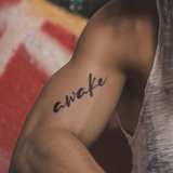 Awake Statement Tattoo