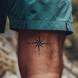 Einfacher Kompass Tattoo