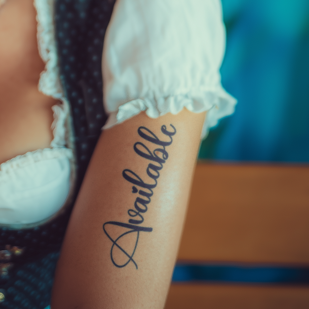 Available Statement Tattoo