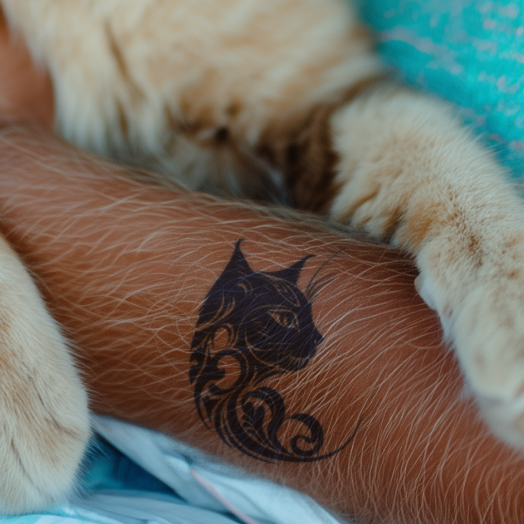 Nightwind Cat Tattoo