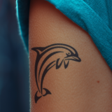 Joyful Dolphin Tattoo