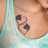 Twisted Cat Love Tattoo