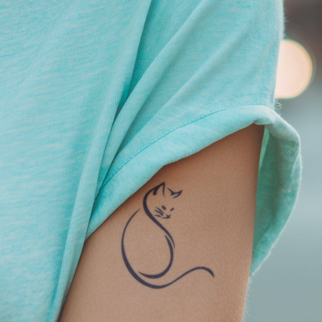 The Purrfect Pose Tattoo