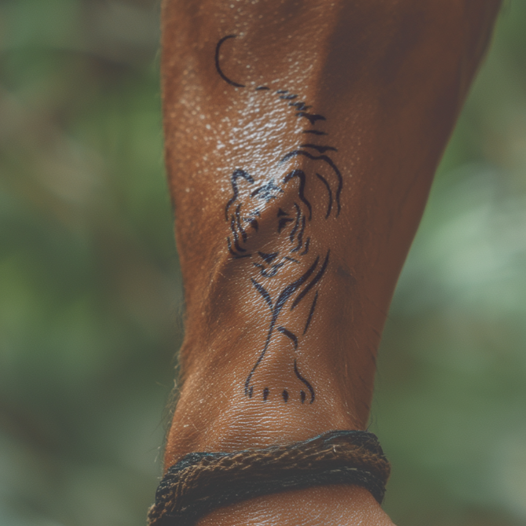Strolling Tiger Tattoo