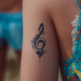 Violinschlüssel Tattoo