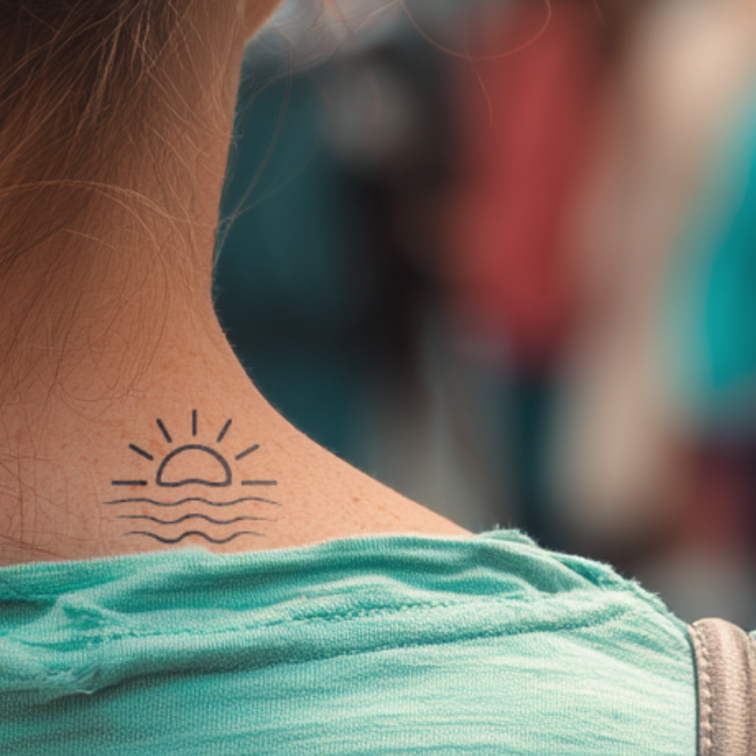 Sonnenwellen Tattoo