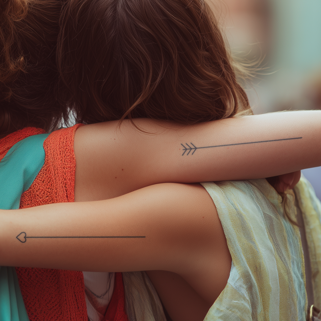 Herz und Ziel Tattoo