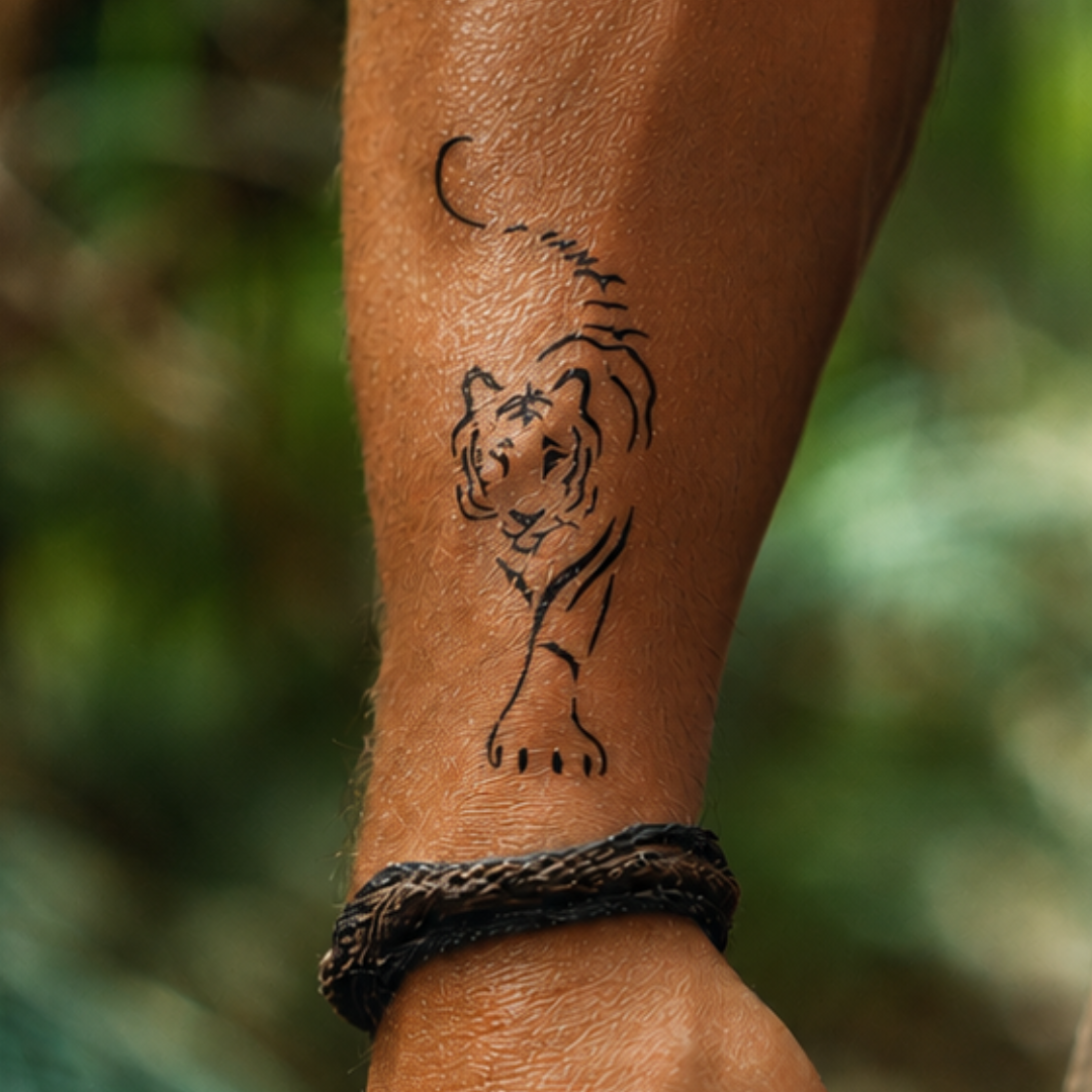 Strolling Tiger Tattoo