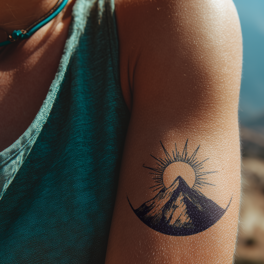 Mountain Sun Tattoo