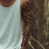 Shield Sleeve Tattoo