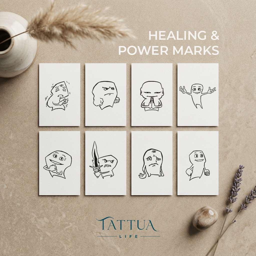 Healing & Power Marks (klein)