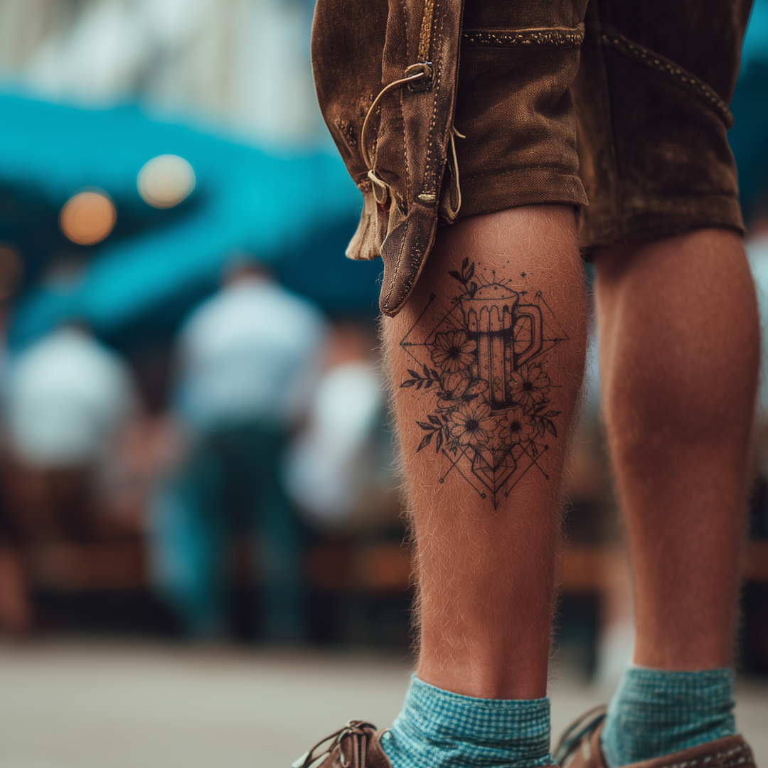 Bierkrug Star Tattoo
