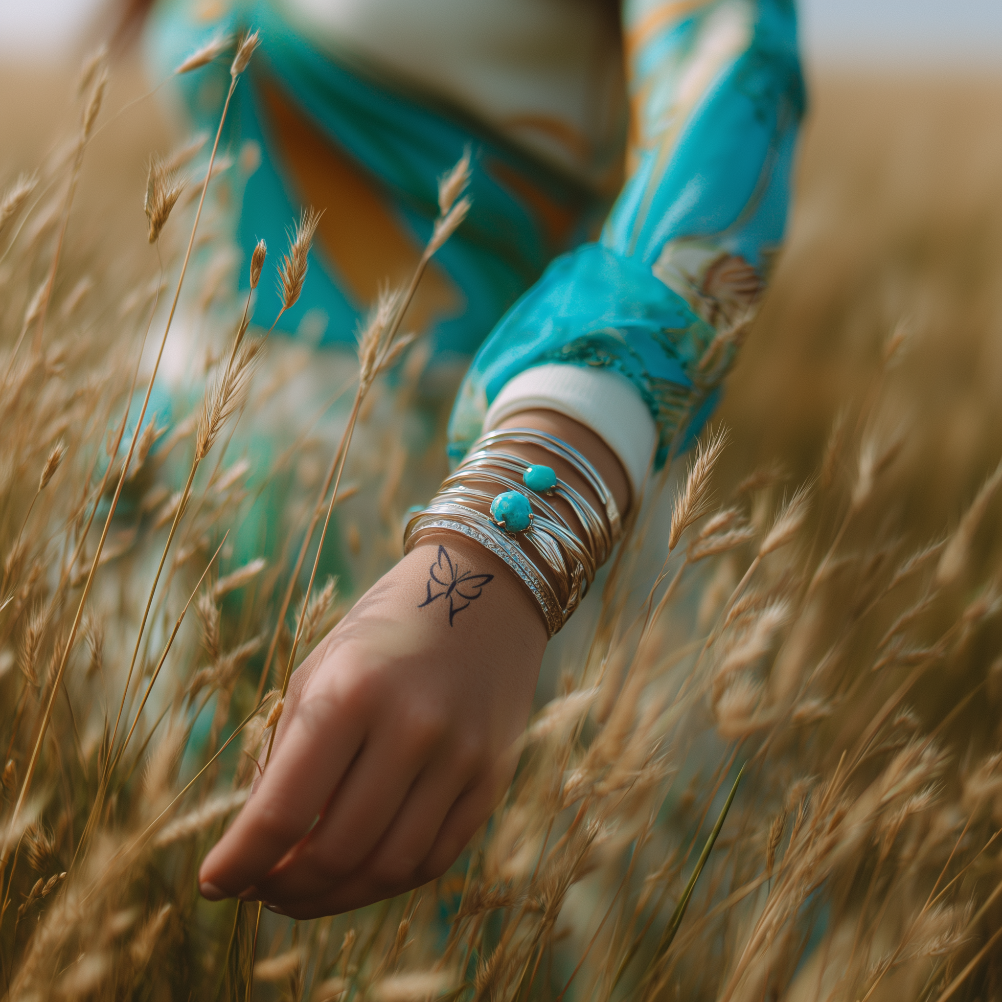 Verspielter Schmetterling Tattoo