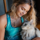 Geometric Cat Tattoo