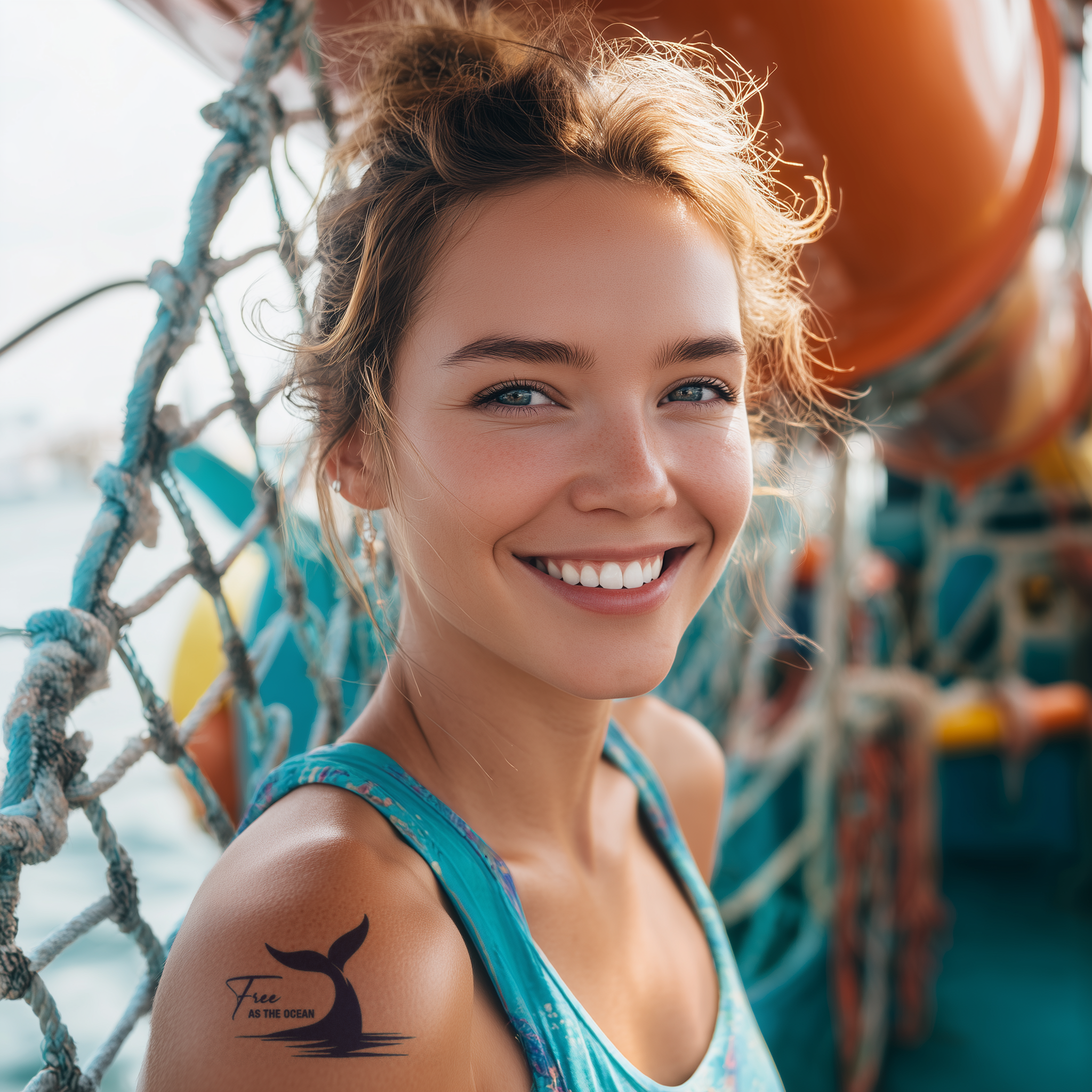 Free as the Ocean Tattoo