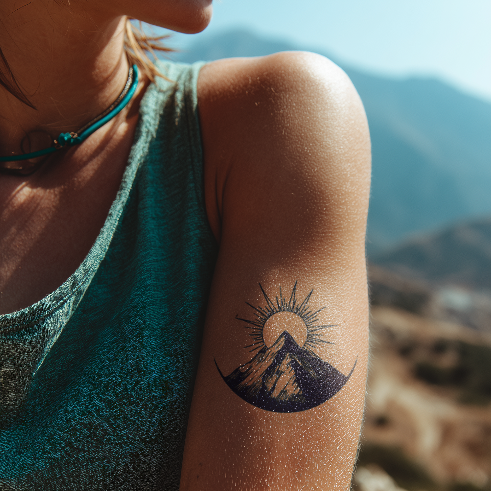 Mountain Sun Tattoo