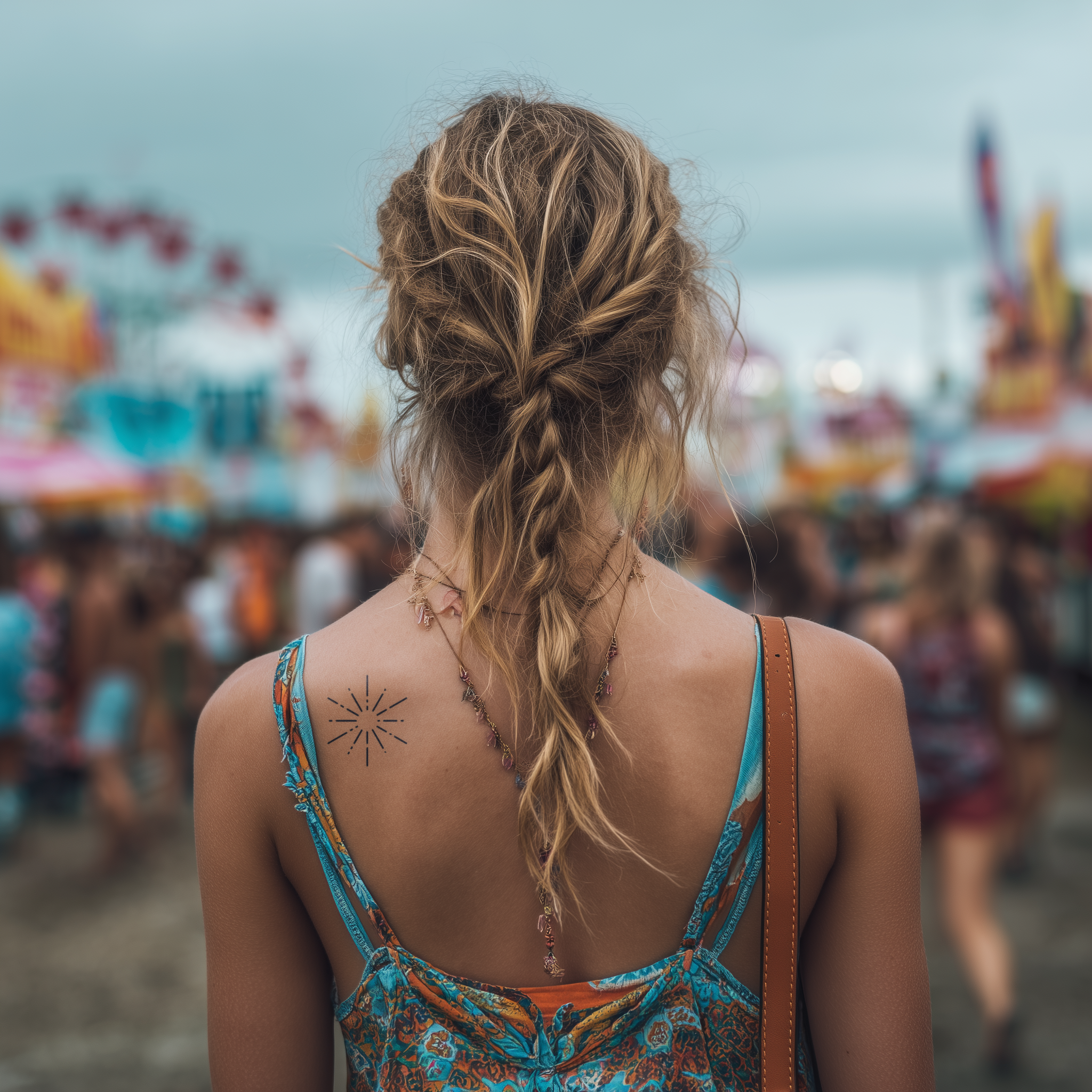 Minimalistic Sun Tattoo