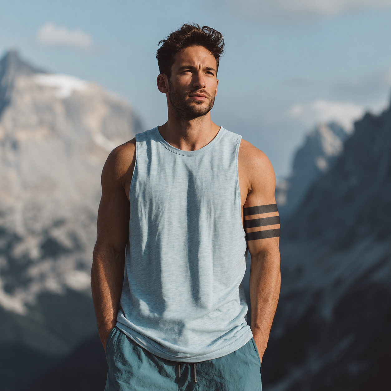 Bold Stripes Band Tattoo