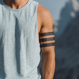 Bold Stripes Band Tattoo