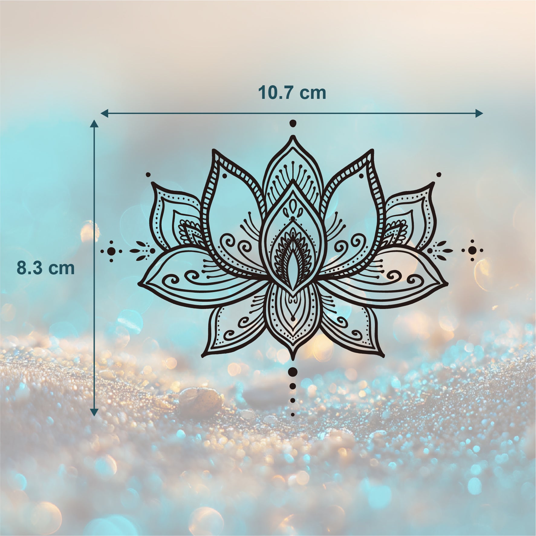 Lotusblume Mandala Tattoo